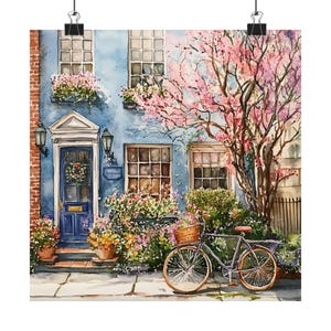West Village Painting, Greenwich Village Print, NYC Travel Gift, Manhattan Poster, New York City Streetscape, USA Wall Art, Retro Manhattan