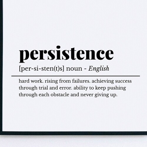 Grit Definition Printable Wall Art Grit Print Grit Poster Etsy