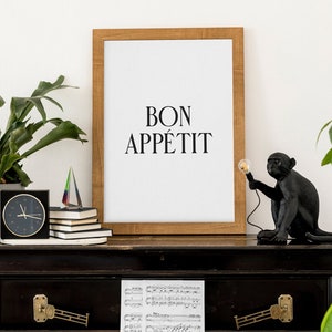 Kitchen Wall Decor, Bon Appetit, Kitchen Wall Art, Dining Room Decor, Bon Appetit Sign, Kitchen Wall Art, Living Room Art, Home Signs