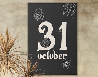 Halloween Decor, October 31st, Halloween Poster, Halloween Printables, Halloween Prints, Vintage Halloween, Spooky Wall Art, Halloween Art