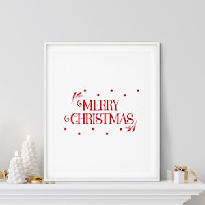 Frohe Weihnachten Schild, Druckbare Wandkunst, Vintage Weihnachtsdeko, Weihnachtsdeko, Weihnachtsdeko, Weihnachtsposter