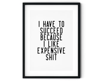 Funny Home Office Wall Art, Home Office Decor, Funny Office Sign, Motivational Poster, Entrepreneur Art, Cubicle Decor, Printable Wall Art