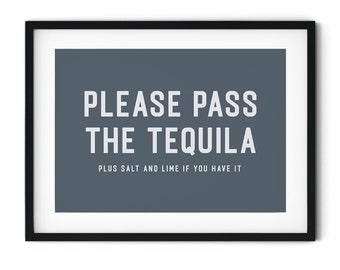 Funny Bar Cart Decor, Tequila Wall Art, Bar Cart Accessories, Alcohol Poster, Trendy Bar Cart Wall Art, Alcohol Sign, Printable Wall Art