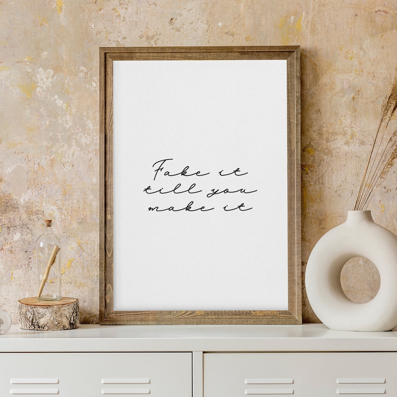 Fake It Make It Poster - Etsy