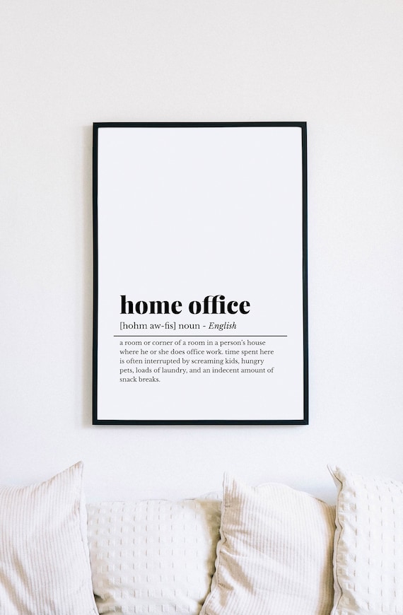 Home office online wall art