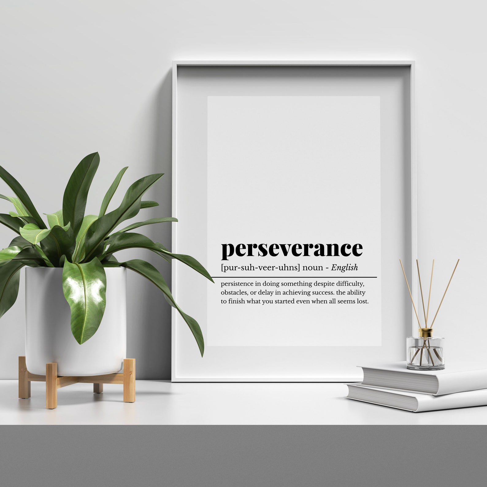 Perseverance Definition, Printable Wall Art, Perseverance Print