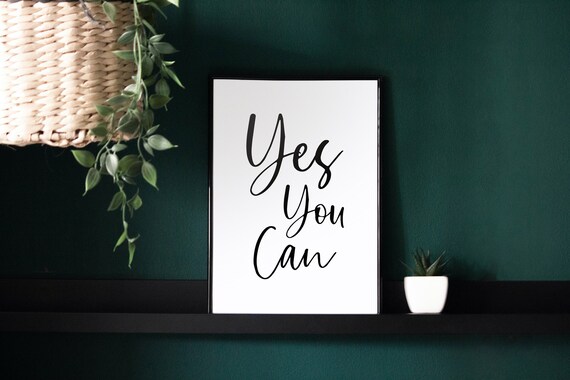 YES YOU CAN POSTER