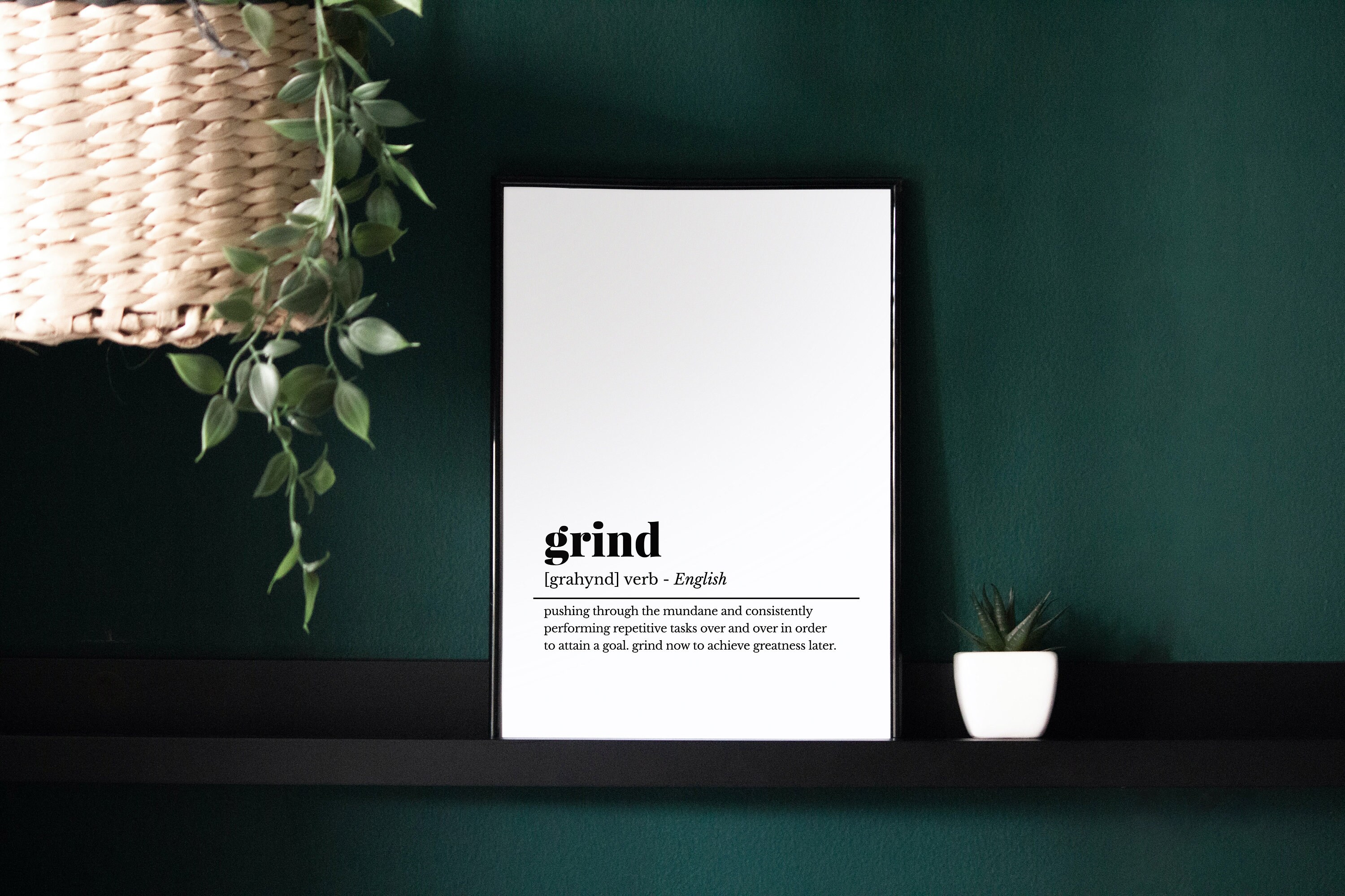 Grind Definition Print Grind Poster Grind Wall Art Home Etsy UK