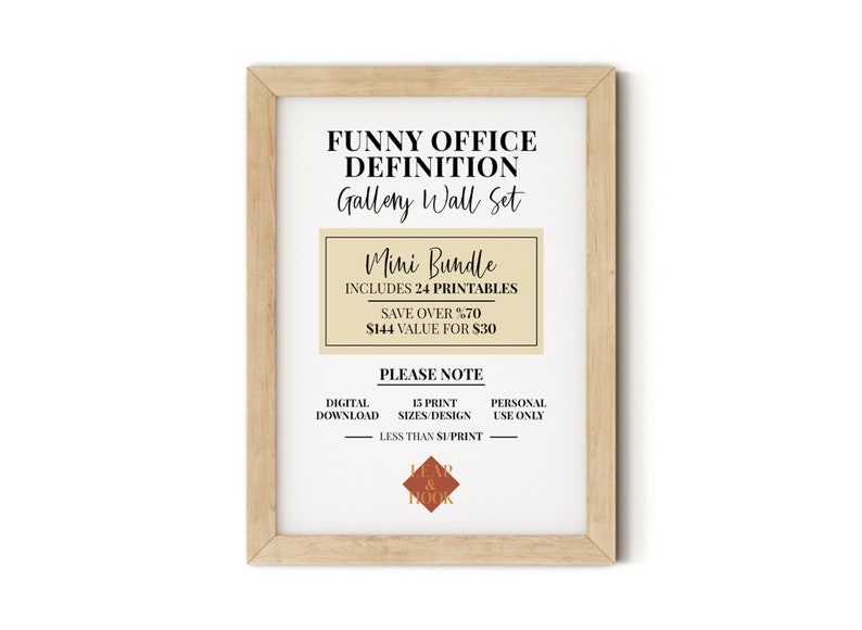 Funny Office Decor 24 Printables Gallery Wall Set Office - Etsy