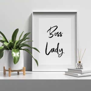 Boss Lady Printable Wall Definition Decor, Art, Etsy Wall Lady Print, - Babe Printable Decor, Boss Print, Lady Office Boss Boss Girl Feminist Boss