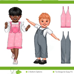 Baby Overalls Size 0000-3 PDF Sewing Pattern