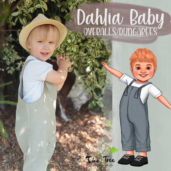 Baby Overalls Size 0000-3 PDF Sewing Pattern