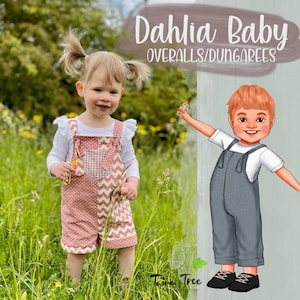 Baby Overalls Size 0000-3 PDF Sewing Pattern