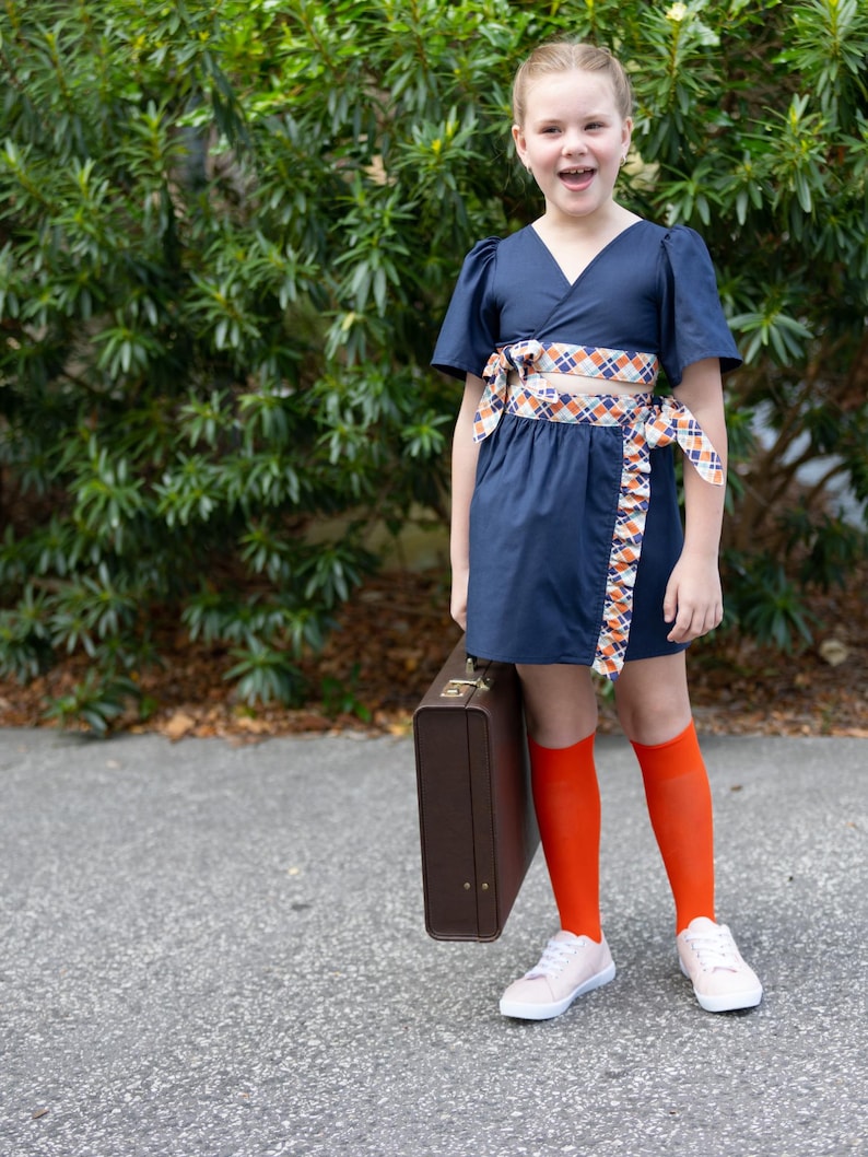 Wrap Skirt PDF Sewing Pattern Kids Sizes 214 Etsy