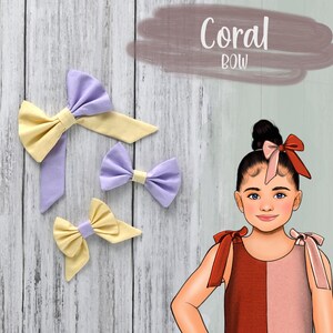Bow PDF Sewing Pattern - 3 Sizes Included
