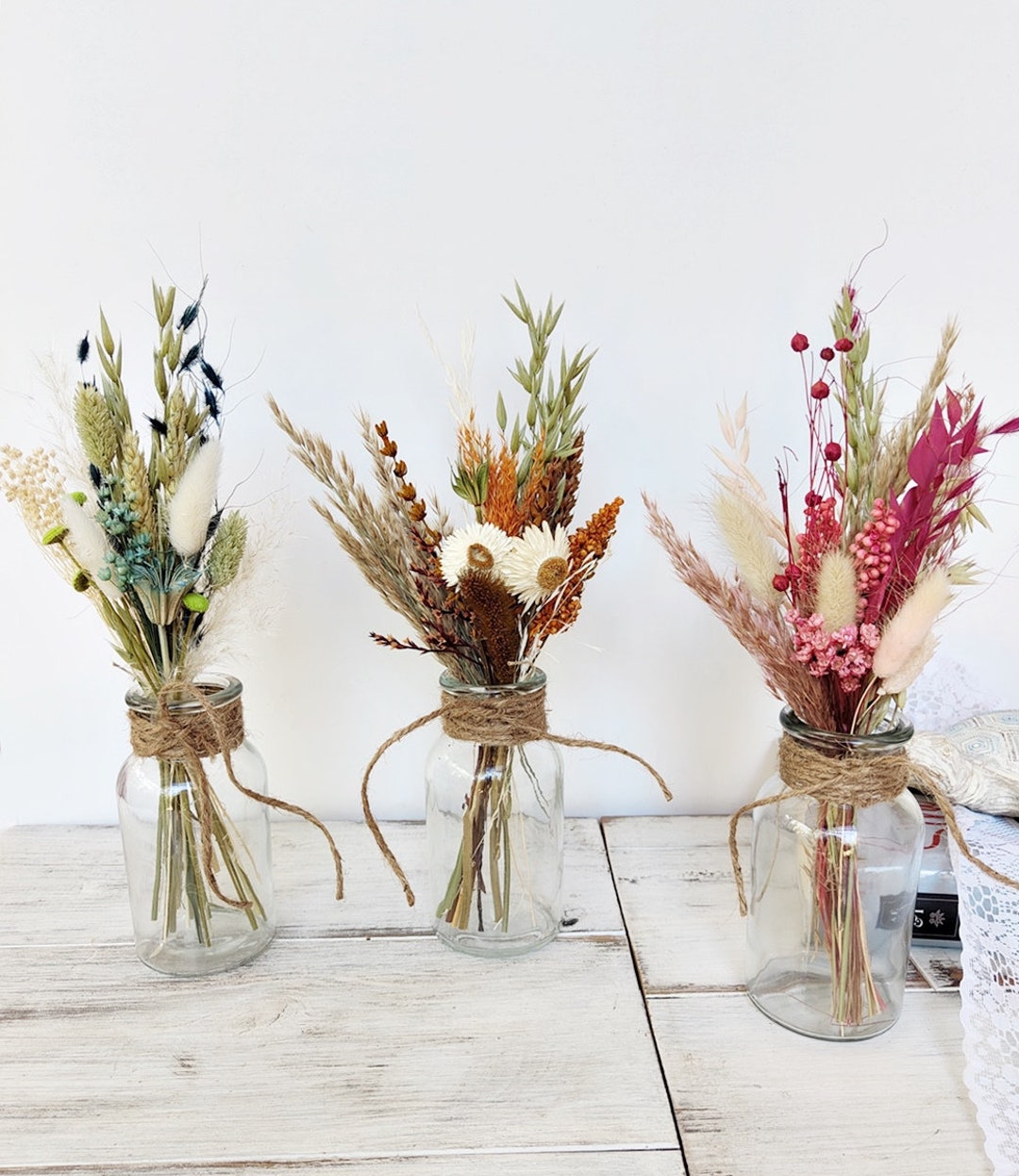Dried Flower Mini Bouquet/ Dried Flower Decoration/ Sitemarks Flowers