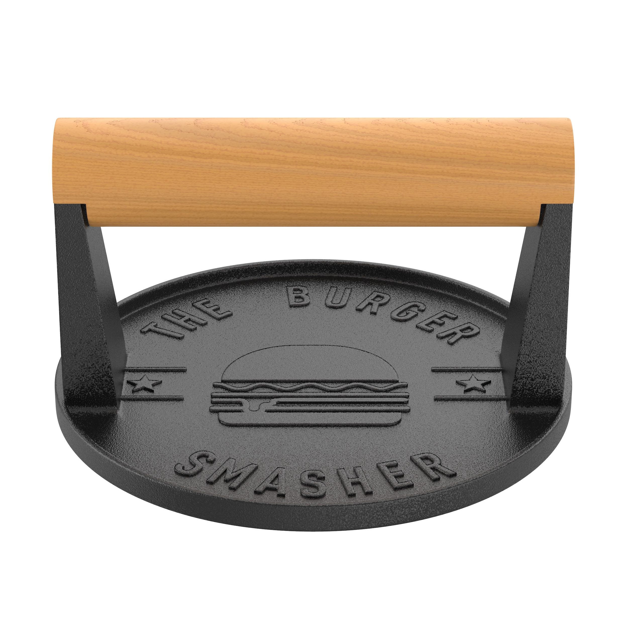 The Burger Smasher Cast Iron Burger Press Cook Perfect Etsy