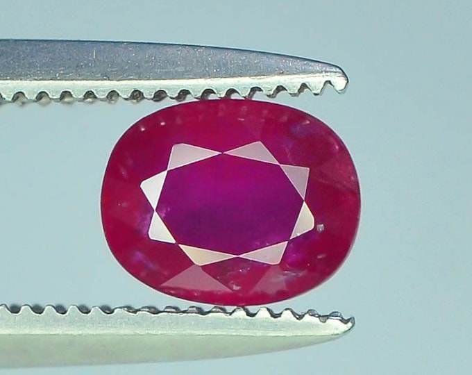 Incredibly Rare! Lab-Certified, Unheated, Untreated .81 Carat Ruby! Only 1% of all Rubies Are Unheated! Appraised at 2,375 Dollars!