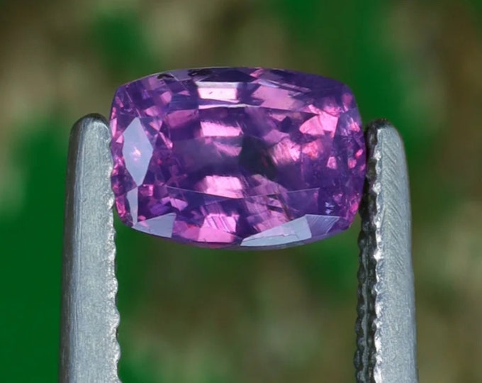 AMAZING, Rare, KASHMIR Unheated 1.17 Ct, Purple-Pink Sapphire! With Renowned GRS Lab Report Worth 300 Dollars! Appraised for 3,150 Dollars!
