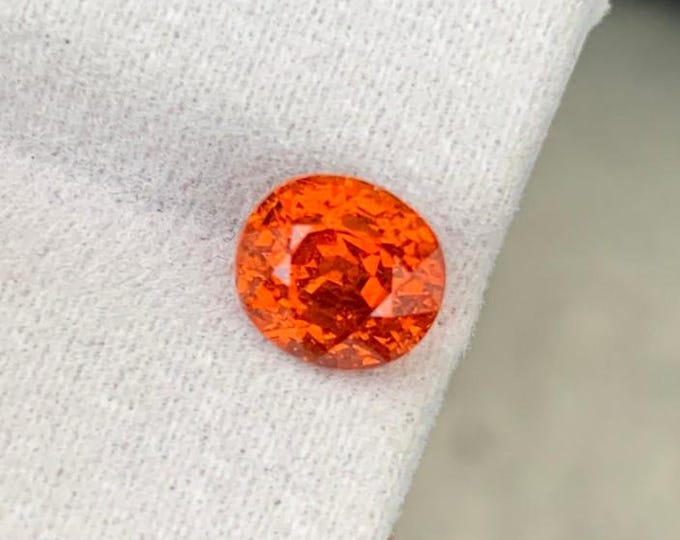 Lab Certified, Natural, RARE "Fanta" Rated Color, 2.86 Carat, Spessartite Garnet! Full of Fire!