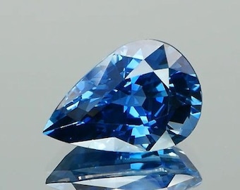 Royal Blue, 1.51 Carat, Pear Cut, IGI Lab-Certified, Ceylon Blue Sapphire