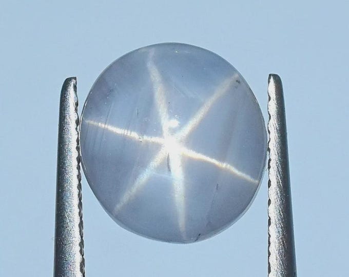ab Certified, Large 4.82 carat, Blue/Grey. Untreated Ceylon Sapphire! Appraised For 2,425 Dollars!