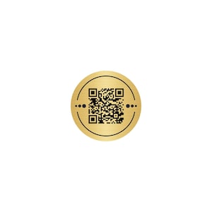 Custom Metal QR Code Business Sign Restaurant Cafe Table Display