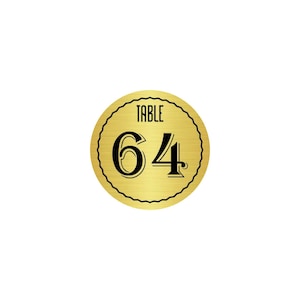 Cartello in alluminio inossidabile resistente, cartello con numero del tavolo del ristorante (10 pezzi)