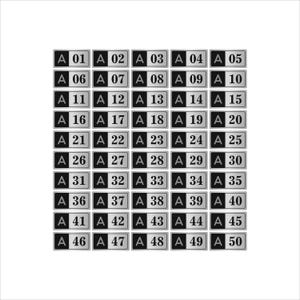 Targa con numero civico in metallo personalizzata / Targa per stanza personalizzata in oro e argento / Segnaletica con numero di lettera personalizzata per casa, ufficio, hotel, cinema