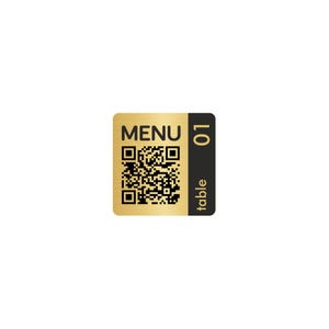 Kundengerechtes Aluminium QR-Code-Tischschild | Restaurant Tischnummern | Bar & Pub Menü QR-Schilder | Moderne Menüaufsteller (10 Stück)