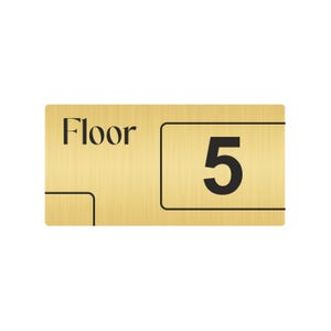 Elevator Floor Number Signs | Modern Floor Indicator Plaque Set | Hotel & Apartment Lift Labels | Custom Metal Door Numbers