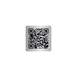 Cartello personalizzato con codice QR, robusto pannello in alluminio per l'accesso al menu e facile installazione.