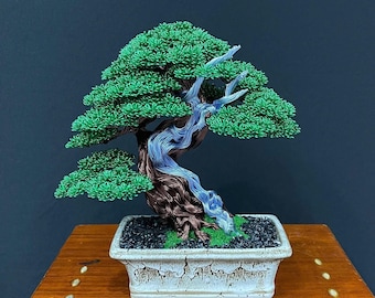 Handcrafted Wire Bonsai Tree Sculpture – Copper or Aluminum Art
