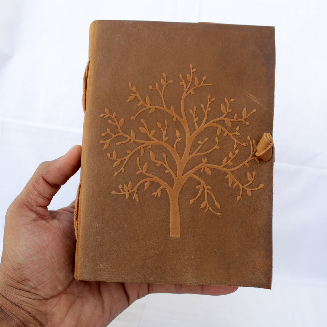 Tree Embossed Rustic Leather Diary Handmade Journal Writing Etsy