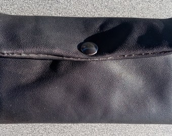 Tabaktasche aus Leder schwarz