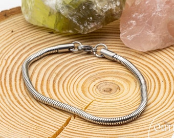 Round 5mm Snake Bracelet | Man Woman Bracelet | Snake Chain Bracelet | Mens Girls Jewellery Jewlery | Hip Hop | Gifts Ideas | Link Bracelets