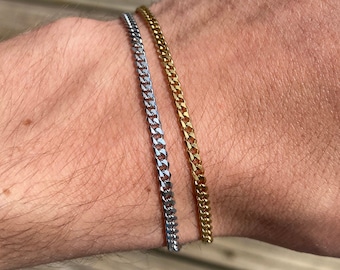 Thin Cuban Chain - Etsy UK