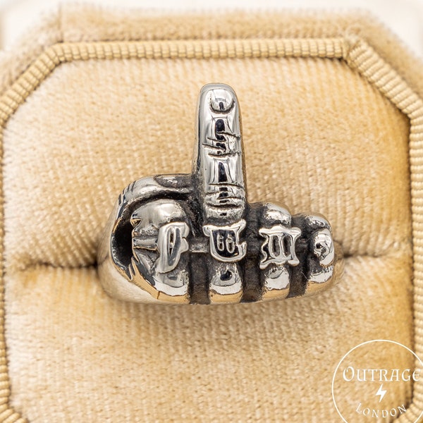 Middle Finger Ring Etsy
