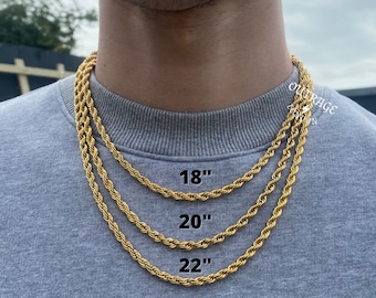 20 inch 5mm rope chain