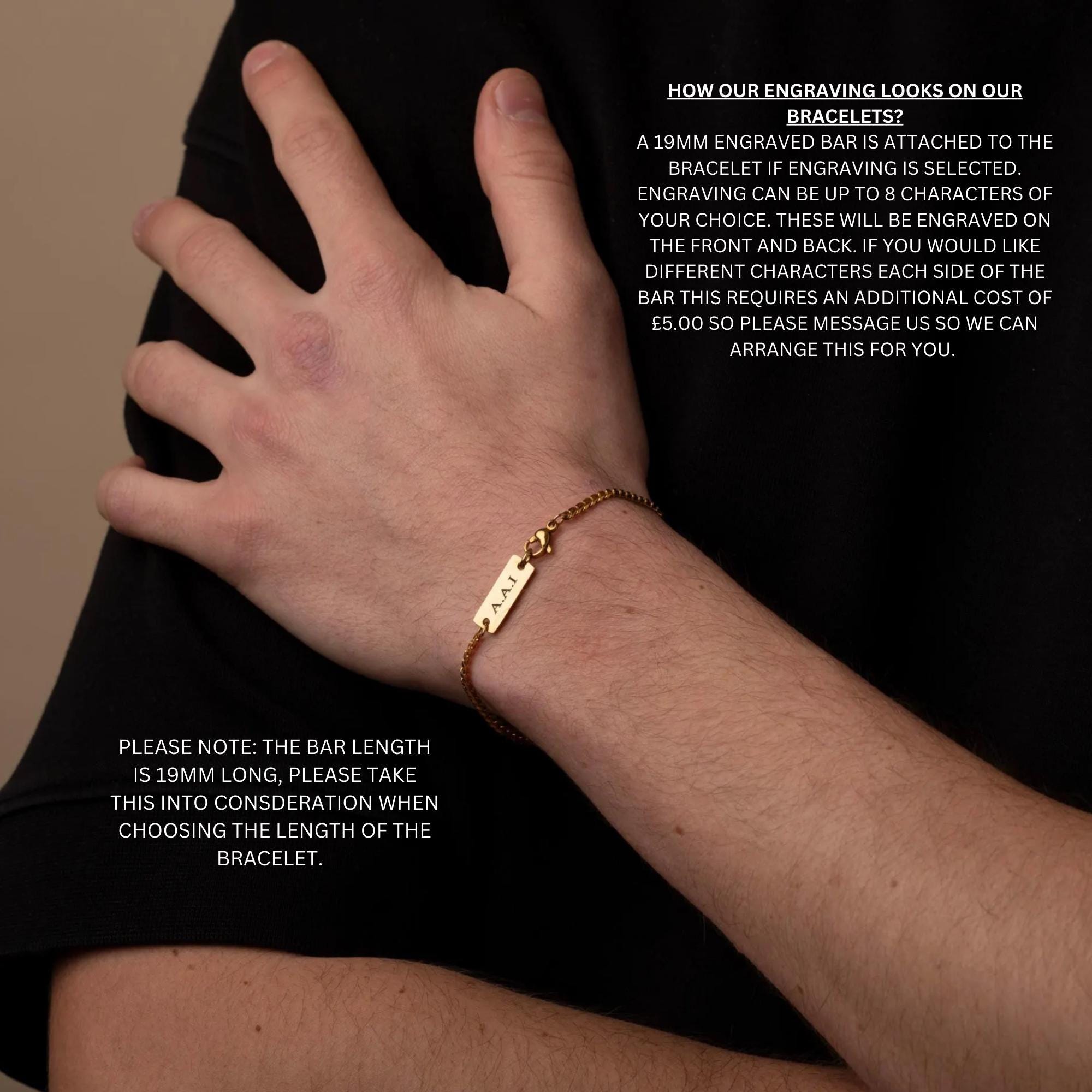 Silver Mens Bracelet | Curb Chain | Figaro Chain | Rope Chain