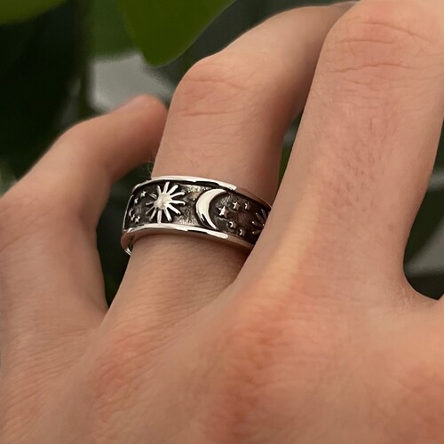 Universe Band Ring | Universe pattern Band Ring | Mens and Womans Rings | Stainless Steel Ring Jewelry | Unisex Ring Mens Womens Jewellery