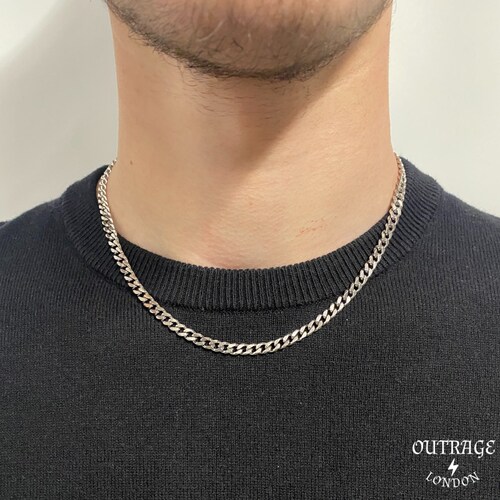 Silver 5mm 18inch Thick Necklace Chain 
