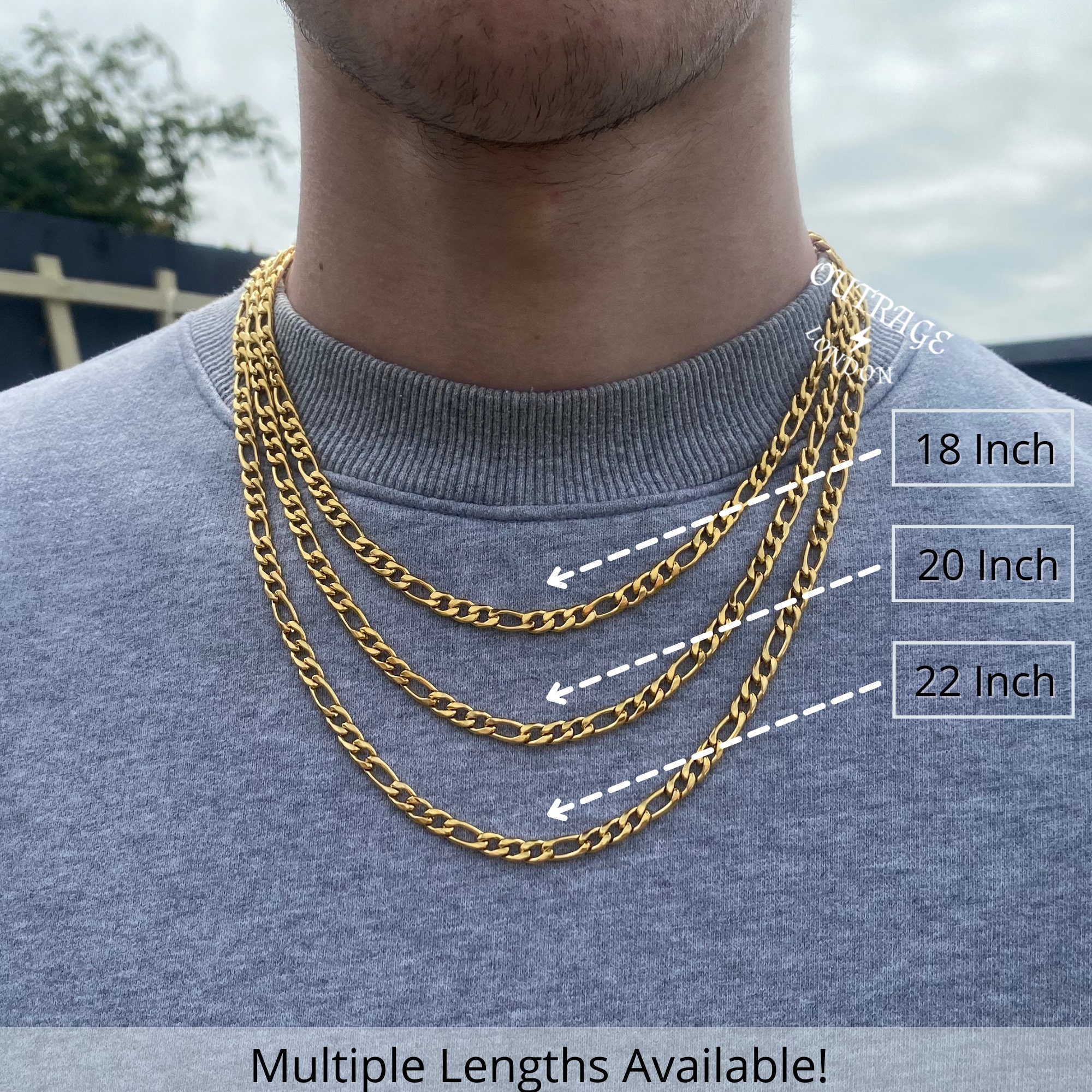 18 inch figaro chain deals