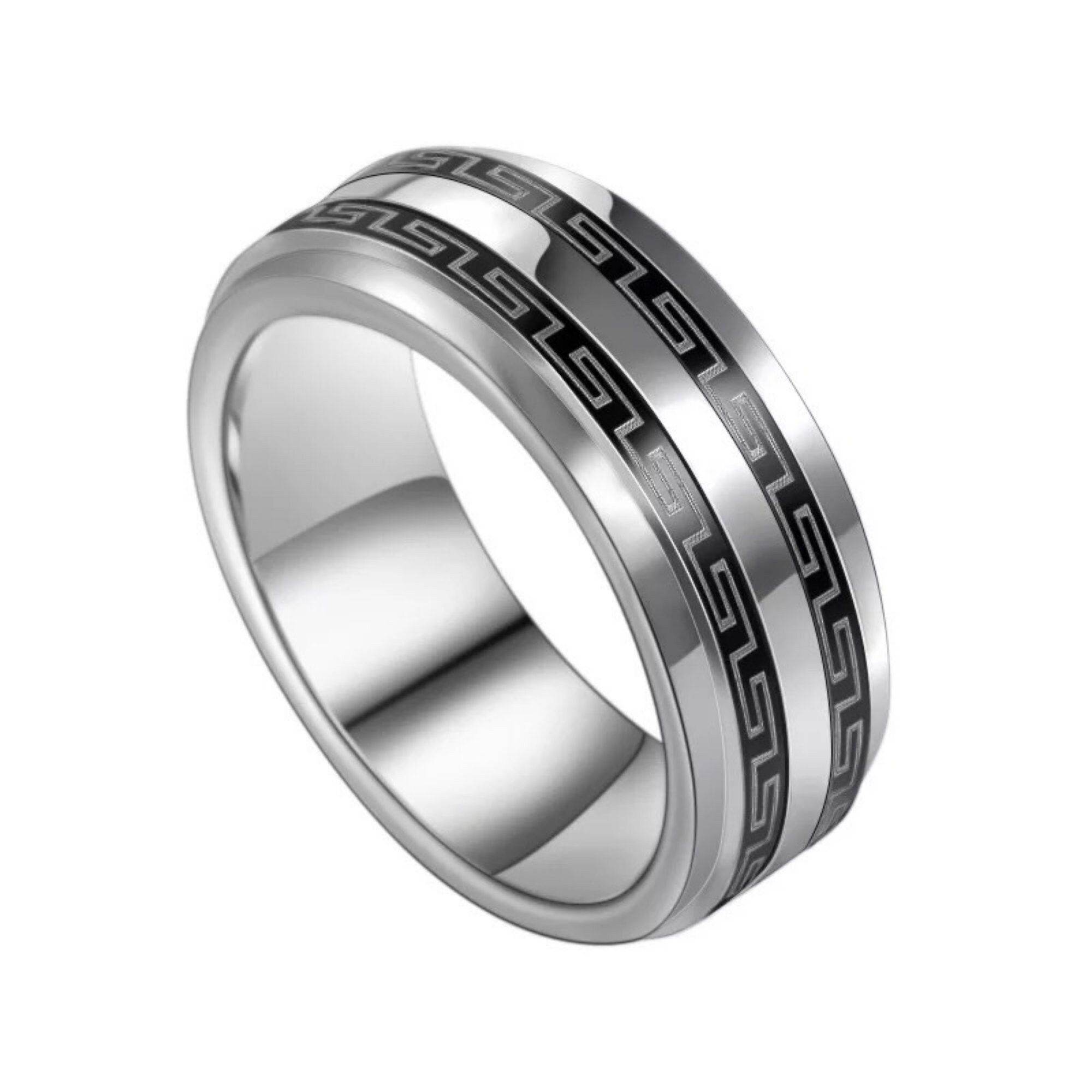 Details about   Satin Black Wedding Band Mens Womens Stainless Steel 6mm Simple Gothic Ring 5-13 