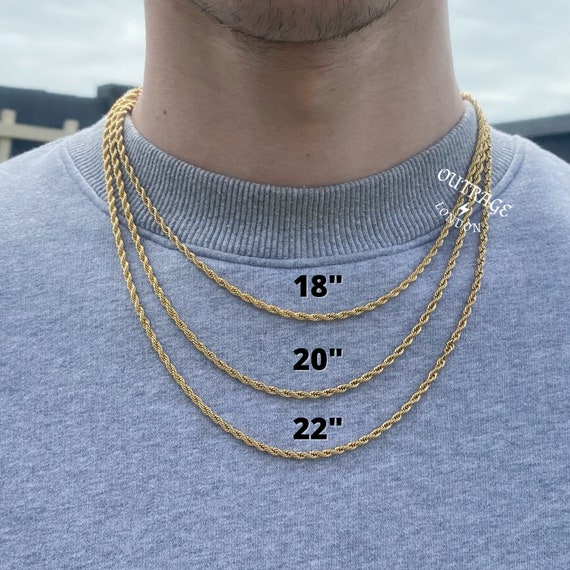 Buy Mens Chain Gold Rope Chain Necklace Gold Chains for Men