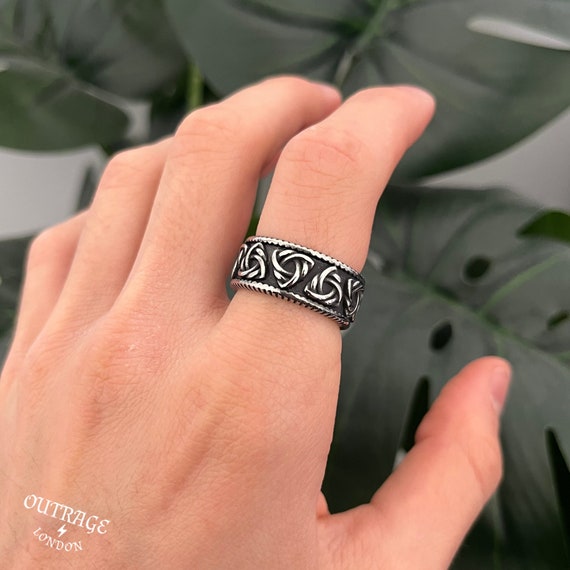 Buy Mens Rings Viking Steel Plant Band Ring Silver Man Womans Ring Style  Ring Unique Mens Unisex Silver Ring Jewelry Jewellery Online in India 