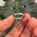 Thin Band Ring, Minimalist Engraved Thin Band Ring, Everyday Stackable Dainty Jewelry, Personalised Personalized Engraved Message Ring