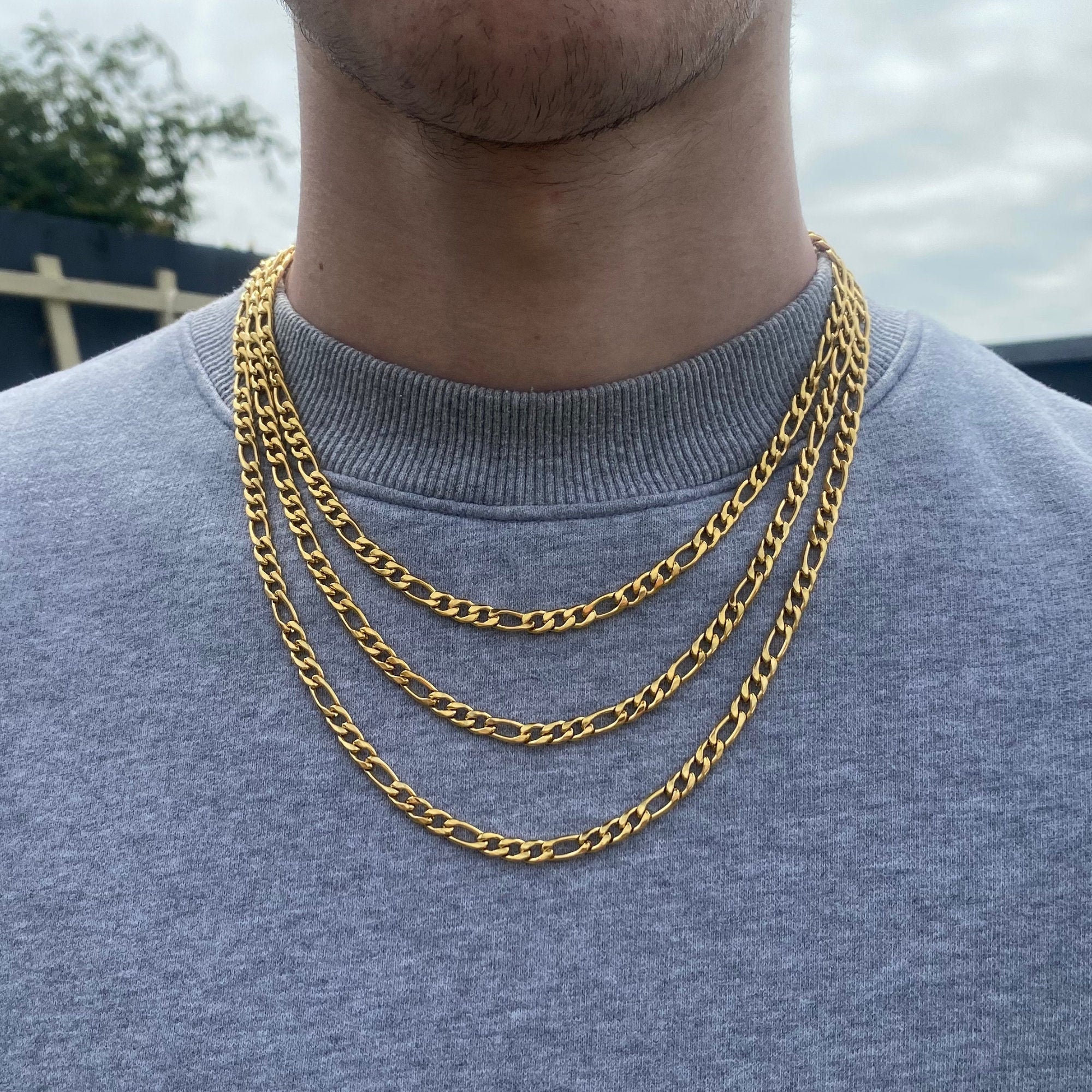 Mens figaro cheap chain necklace