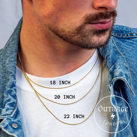 Gold Round 18 Inch 2.5mm Snake Chain Choker Very Thin Stackable