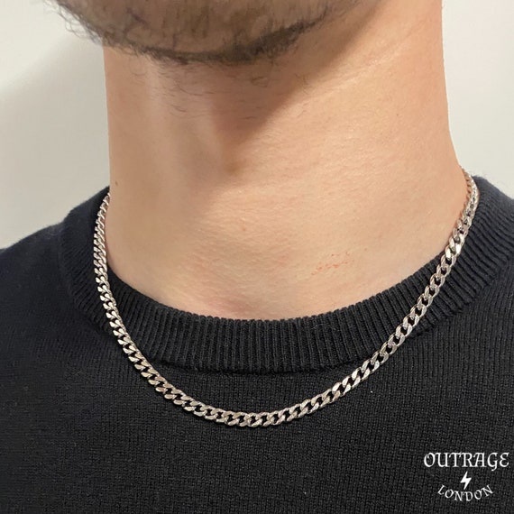 Silver 5mm 18inch Thick Necklace Chain 